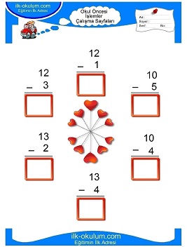 Çocuklar İçin toplam işlemi yaprak testleri 